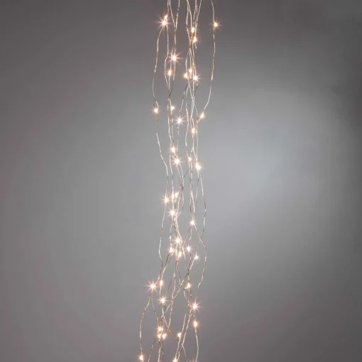 Gerson International Lawn & Outdoor Decor*6 Foot Long Warm White Micro Led Light String, Remote Function