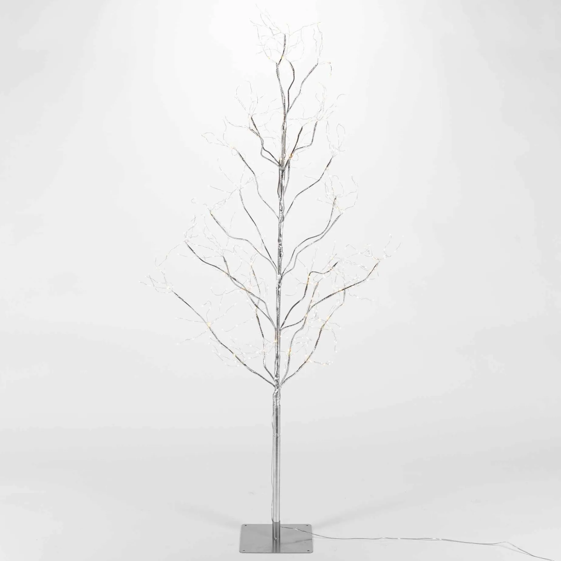 Gerson International Lawn And Outdoor Decor*5 Foot Tall Silver Glowing Lighted Tree, Micro Leds