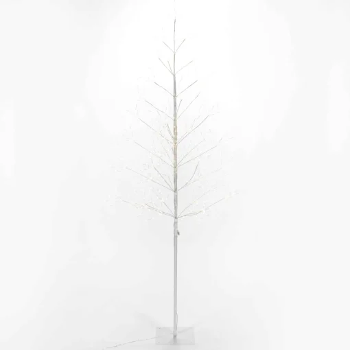 Gerson International Lawn And Outdoor Decor*7 Foot Tall White Glowing Lighted Tree, Micro Leds