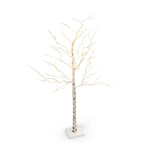 Gerson International Lawn And Outdoor Decor*7 Ft Tall Birch Tree With 250 Warm Led Lights, Holiday Decor