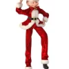 Regency International Elves*30In Fabric Traditional Bendable Elf Ornament