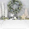 Gerson International Tabletop Items*16-In H Battery- Operated Lighted Metal And Laser Cut Wood Tree