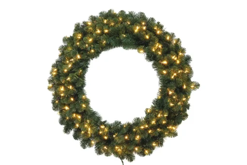 Puleo International Wreaths*36In Prelit Kentucky Pine Green Wreath With 300 Tips & 150 Clear Lights #114-Kngg-36Wc15