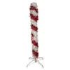 Kurt Adler Lawn And Outdoor Decor* 4-Foot Pre-Lit Red And White Led Tinsel Candy Cane