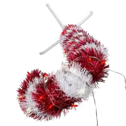 Kurt Adler Lawn And Outdoor Decor* 4-Foot Pre-Lit Red And White Led Tinsel Candy Cane