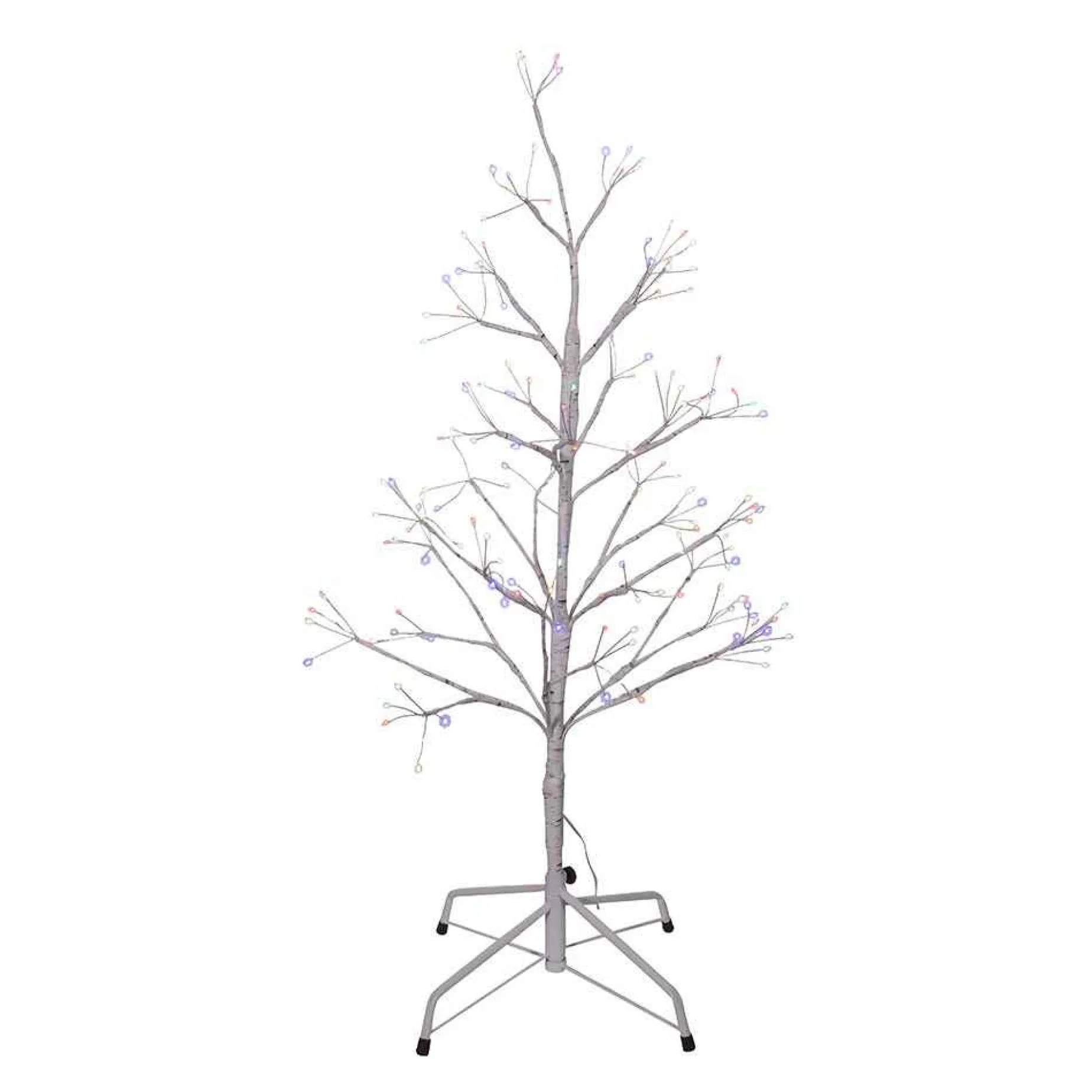 Kurt Adler Lawn And Outdoor Decor* 3-Foot White Birch Twig Tree With Multi-Color 8-Function Lights