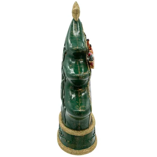 Kurt Adler Tabletop Items* 11.25-Inch Battery Operated Water Snowman Tree With Santa Sleigh