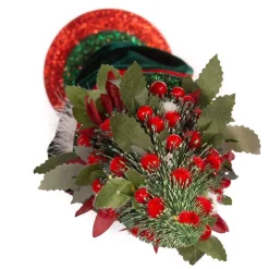 Kurt Adler Tabletop Items* 24-Inch Battery-Operated Hollywood Red And Dark Green Nutcracker With Led Hat