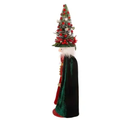 Kurt Adler Tabletop Items* 24-Inch Battery-Operated Hollywood Red And Dark Green Nutcracker With Led Hat