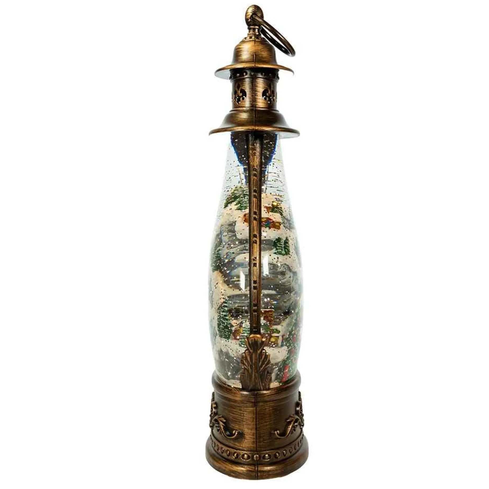 Kurt Adler Tabletop Items* 15-Inch Battery-Operated Lit Christmas Village Water Lantern
