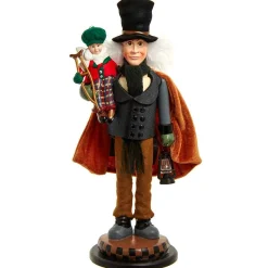 Kurt Adler Tabletop Items* 17-Inch Bob Cratchit And Tiny Tim Nutcracker