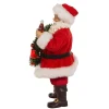 Kurt Adler Tabletop Items* 10.5-Inch Fabriche™ Coca-Cola® Battery Operated Santa With Lighted Wreath