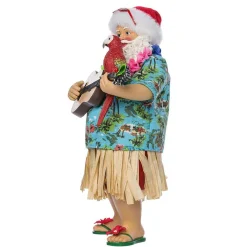 Kurt Adler Tabletop Items* 11-Inch Fabriche Beach Santa