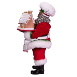 Kurt Adler Tabletop Items* 10.5-Inch Fabriche™ Black Chef Santa