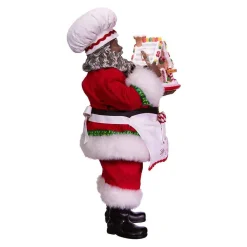 Kurt Adler Tabletop Items* 10.5-Inch Fabriche™ Black Chef Santa