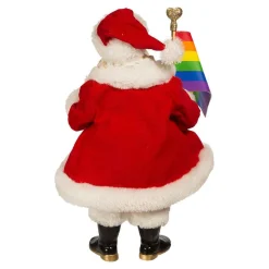 Kurt Adler Tabletop Items* 10-Inch Fabriche Pride Santa