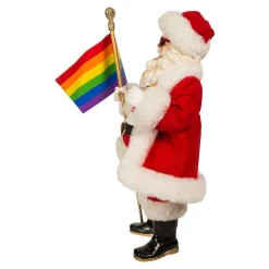 Kurt Adler Tabletop Items* 10-Inch Fabriche Pride Santa