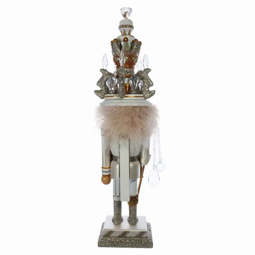 Kurt Adler Tabletop Items* 19-Inch Hollywood White And Gold King Nutcracker