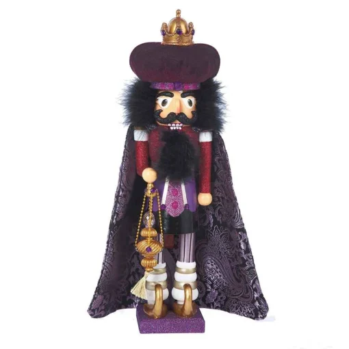 Kurt Adler Tabletop Items* 18-Inch Hollywood Purple King Nutcracker