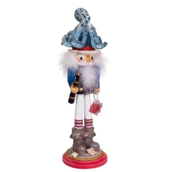 Kurt Adler Tabletop Items* 18-Inch Hollywood Octopus Hat Nutcracker