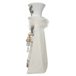 Kurt Adler Tabletop Items* 18-Inch Hollywood White Snowflake Soldier Battery-Operated Led Nutcracker