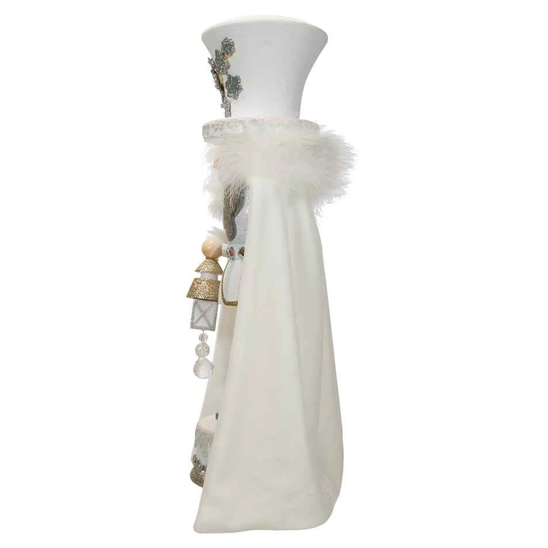 Kurt Adler Tabletop Items* 18-Inch Hollywood White Snowflake Soldier Battery-Operated Led Nutcracker