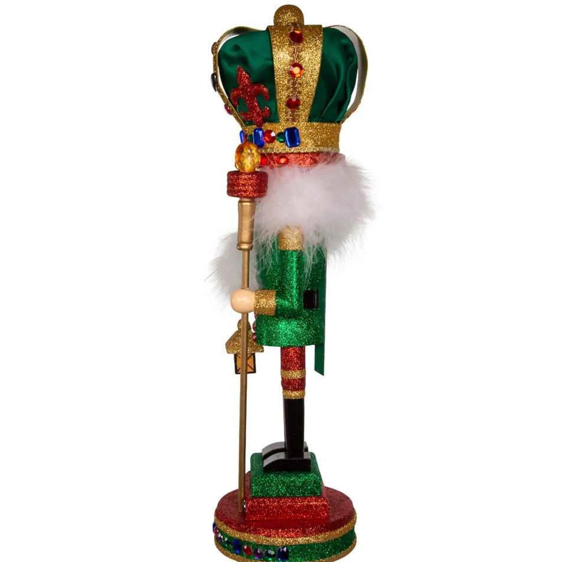 Kurt Adler Tabletop Items* 16-Inch Hollywood Mardi Gras King Nutcracker