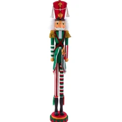 Kurt Adler Tabletop Items* 36-Inch Hollywood Red, White And Green Soldier Nutcracker