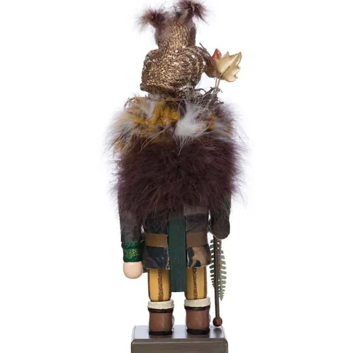 Kurt Adler Tabletop Items* 16-Inch Hollywood Woodsman Nutcracker With Owl Hat