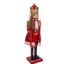 Kurt Adler Tabletop Items* 24-Inch Plastic Red And Gold King Nutcracker