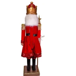 Kurt Adler Tabletop Items* 32-Inch Plastic Red And Gold King Nutcracker