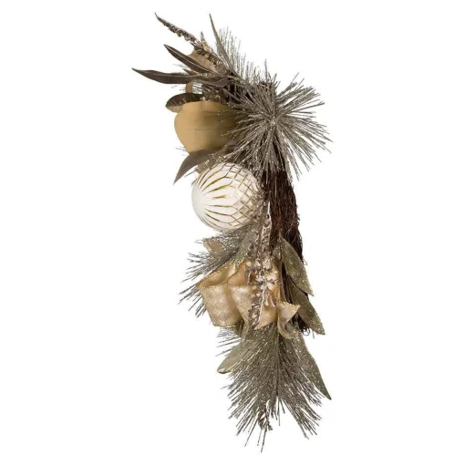 Kurt Adler Wreaths* 24-Inch Silver And Gold Champagne Rattan Wreath