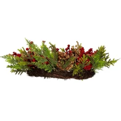 Kurt Adler Wreaths* 24-Inch Un-Lit Decorated Green Rattan Wreath