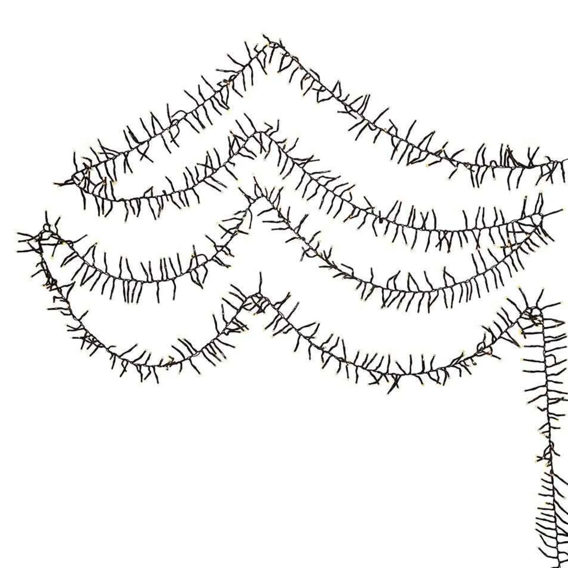 Kurt Adler Lawn And Outdoor Decor* 3000-Light 98-Foot Cluster Garland With Warm White Led Lights