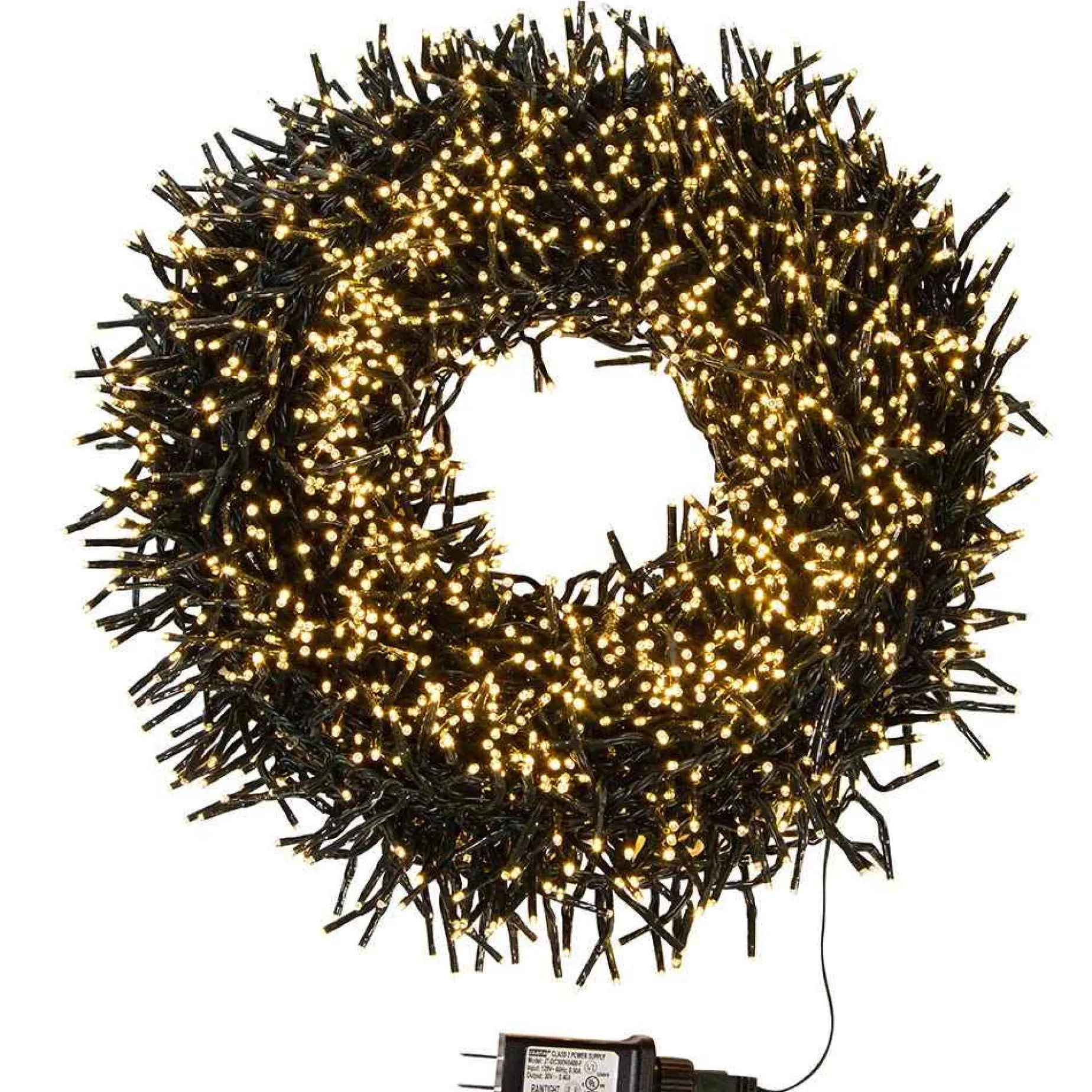 Kurt Adler Lawn And Outdoor Decor* 3000-Light 98-Foot Cluster Garland With Warm White Led Lights