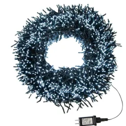 Kurt Adler Lawn And Outdoor Decor* 3000-Light 98-Foot Cluster Garland With Cool White Led Lights
