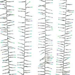 Kurt Adler Lawn And Outdoor Decor* 480-Light 15.7-Foot Rgb Led Connectable Cluster Garland