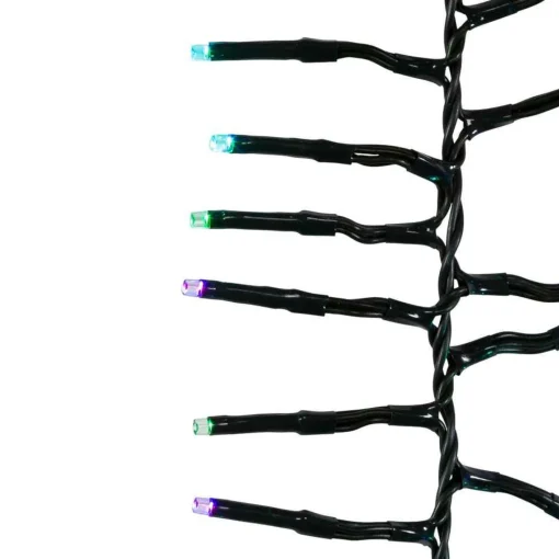 Kurt Adler Lawn And Outdoor Decor* 480-Light 15.7-Foot Rgb Twinkle Led Connectable Cluster Garland