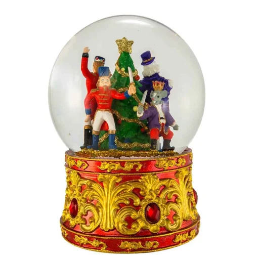 Kurt Adler Tabletop Items* 120Mm Musical Lighted Nutcracker Water Globe