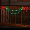 Brite Ideas Lawn And Outdoor Decor*Led Bow With Garland End Piece (Red/Green) #Led-Ban54
