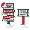Lemax Village Collection Accessories* North Pole Signs, Set Of 2 #74325