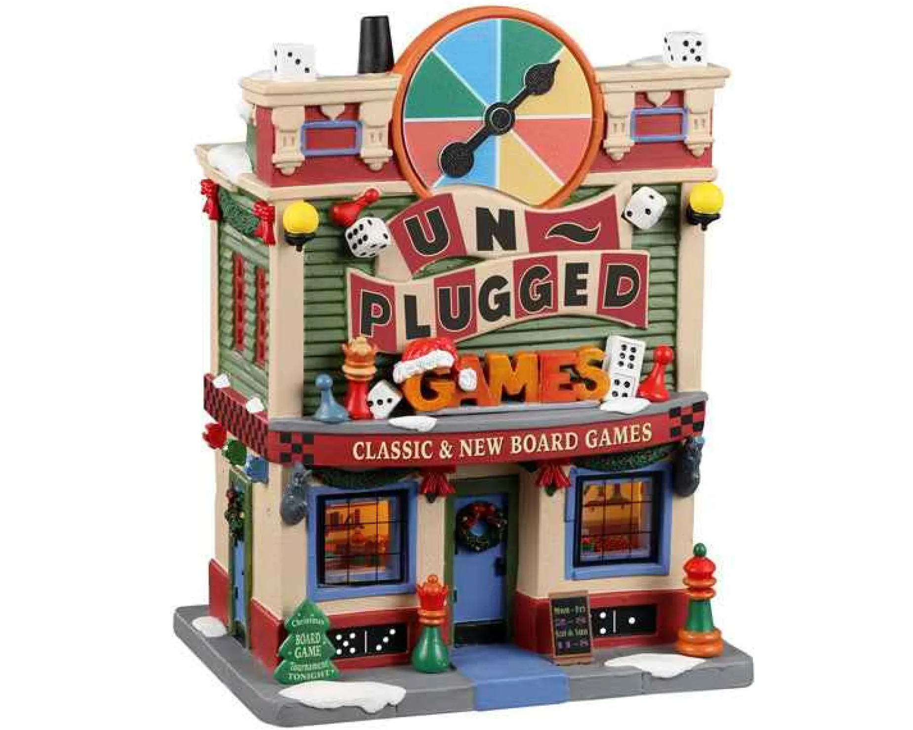 Lemax Village Collection Lighted Buildings* Unplugged Games #25894