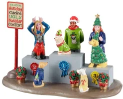 Lemax Village Collection Accessories* Canine Holiday Sweater Contest Table Accent #13556