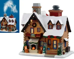 Lemax Village Collection Lighted Buildings* Thicket Falls Cabin, With 4.5V Adaptor #05698