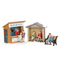 Lemax Village Collection Table Accents* Skate Rentals, Set Of 3 #03849