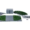 Lemax Village Collection Trees & Landscapes* Plaza System (Grey, Round Grass) - 24 Pcs #64108