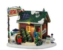 Lemax Village Collection Lighted Buildings* Tiny House Tree Lot, B/O (4.5V) #25901