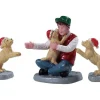 Lemax Village Collection Figurines* New Puppies, Set Of 3 Figurines #92778