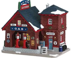 Lemax Village Collection Lighted Buildings* Big Pine Gas Station #75205