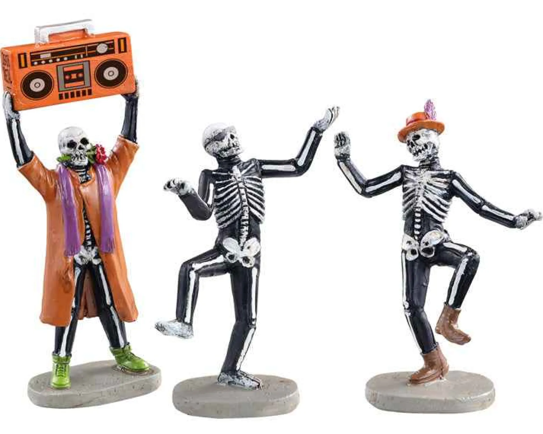 Lemax Village Collection Halloween Villages* Jitterbones Dance Party, Set Of 3 #12044